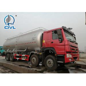 Green 8×4 38000L Oil Tanker Truck with 400L Fuel Tank , 380 Horsepower