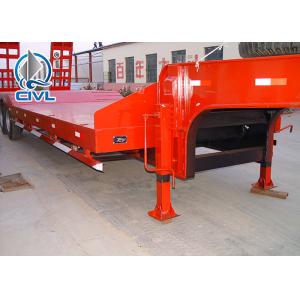 Heavy Duty Trailer Low Bed Semi Trailer 3 / 4 / 5 FUWA Axles for 50 / 80 / 100 Tons load Q345A Carbobn Steel