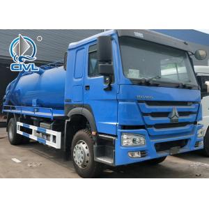 HOWO 12000liters Sewage suction truck Price For Sale 4×2 howo truck price blue color