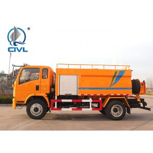 HOWO Vacuum Sewage Suction Truck / Sinotruk 4.58 L Displacement 4×2 10 – 16m3 Sewer Cleaning Truck