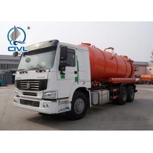 HOWO Vacuum Sewage Truck 6 X 4 12M3 Euro 2 ZF8098 High Efficient Long Service Life suction truck swz