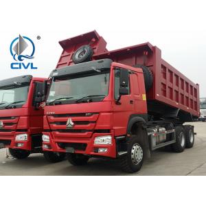 Mining Industry Heavy Duty Dump Truck 336HP 6X4 RHD 30 Ton White / Red / Green