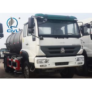new HOWO 4×2 8M3 Vacuum Sewage Suction Tanker Truck For Sale 266hp engine