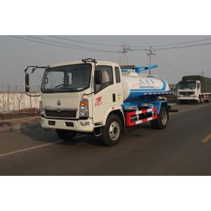 Sinotruck 8M3 Sewage Suction Truck SWZ 4 X 2 129hp Self Discharge ZF8098