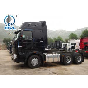 SINOTRUK HOWO A7 6 X 4 Tractor Truck , New Prime Mover Truck for Sale , Wild Black color