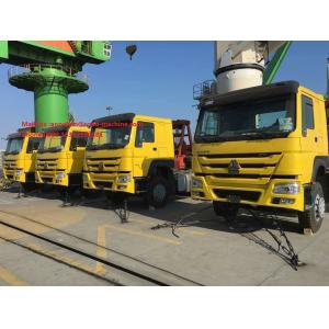 Yellow 50T SINOTRUK HOWO Tow Tractor Truck RHD 10 Wheels 371 HP ZZ4257S3241W