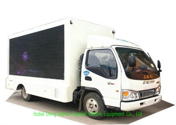 JAC Mobile LED Advertising Truck With Foldable Stage And Screen Lifting System 3840 x 1760mm
