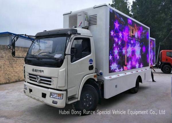 Outdoor DFAC Mobile LED Billboard Truck For Promotion Advertising , Road Show