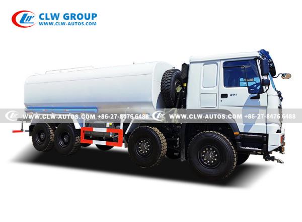 Howo Carbon Steel Truck Mounted Water Sprinkler Cart 8×8 20000Ltr 20000Liters
