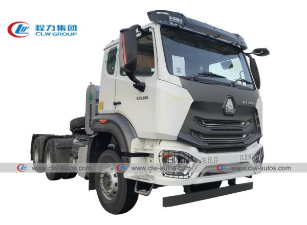 HOWO / HOHAN 6×4 420HP RHD Tractor Head Truck With Auxiliary 1000L Oil Tank