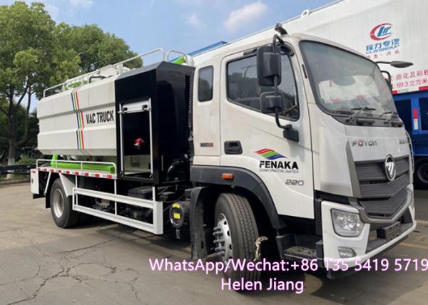 RHD FOTON HOWO JAC 4×2 12 Tons Vacuum Sewage Suction Truck