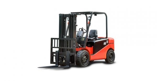 J Series 4.0 – 5.0 Ton Electric Powered Forklift , Four Wheel Electric Stacker Truck