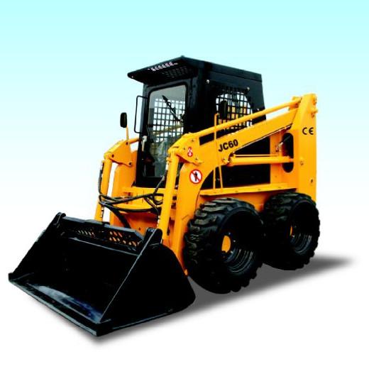 JC60 Small Skid Steer Loaders 0.4 – 0.5m3 Bucket Capacity With Hydraulic Brake Forklift
