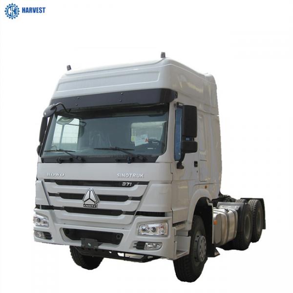 High Roof Sinotruk Howo 6×4 371hp Prime Mover Truck With 12R22.5 Tubeless Tyres