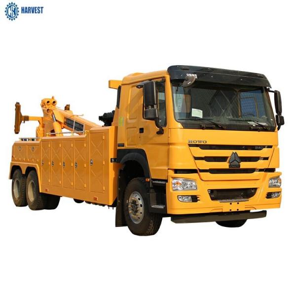 Speed 80Km/H SINOTRUK HOWO 20 Ton 6×4 Road Recovery Wrecker Special Purpose Truck