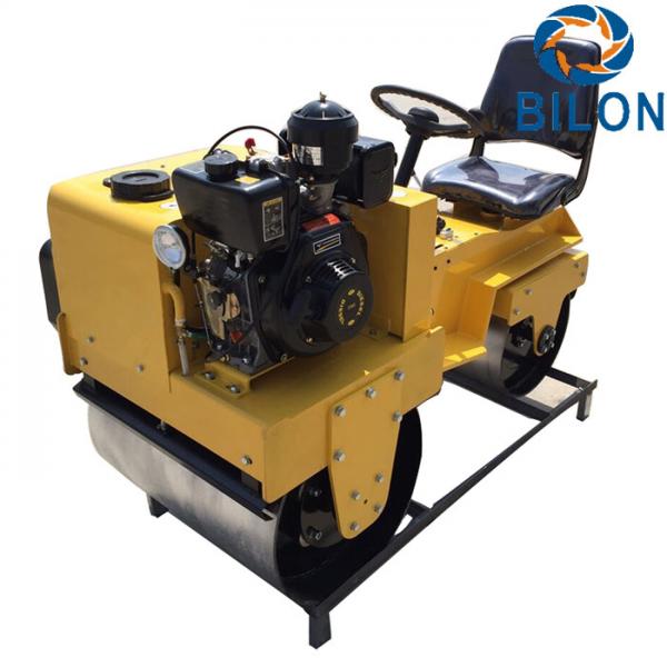 6HP 2 Drum Ride – On Vibratory Road Roller Water Tank 15L 700kg