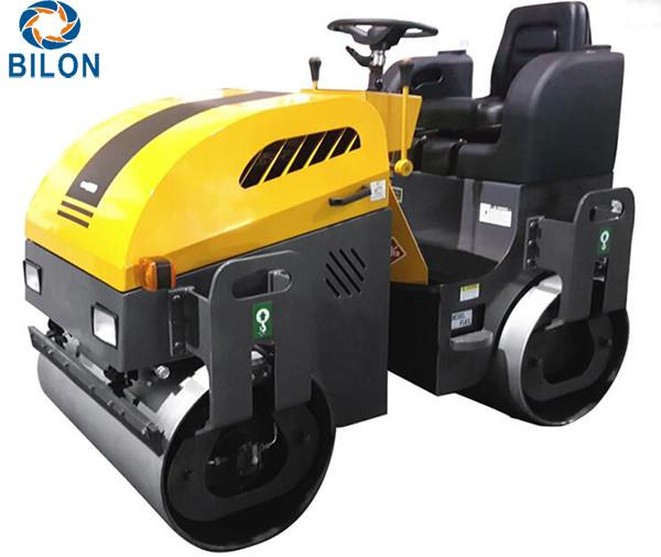 Ride On Double Drum Vibratory Road Roller 1.5 Ton For Road Construction Machines