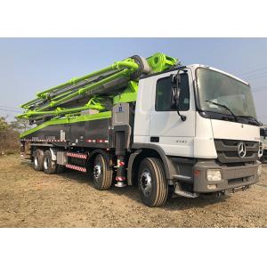 300KW 56m Second Hand Pump Truck , Boom Pump Truck Strong Suction With 6 Arm