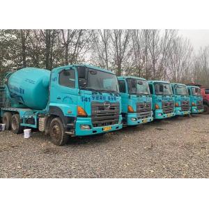 Hino 700 Chassis 10cbm Concrete Mixing Trucks , Cement Mixer Lorry Second Hand