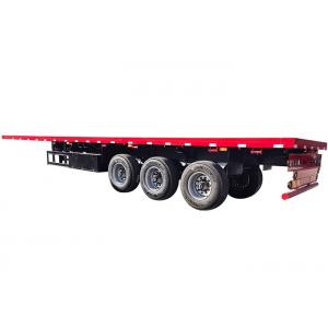 2 / 3 / 4 Axles Flatbed Truck Trailer Container 50 Ton Q345B Manganese Plates