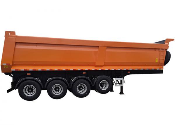 4 Axles Bulk Cargo Tipper Truck Trailer Heavy Duty U Shape 40 Ton