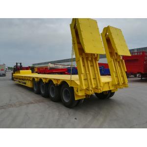 2 3 4 Axle Hydraulic Low Bed Trailer For Bulldozer Transport