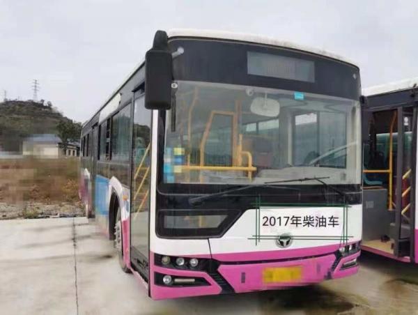 12m 30 Seats Hengtong Used Buses Rear Engine Luxury Diesel City School Bus