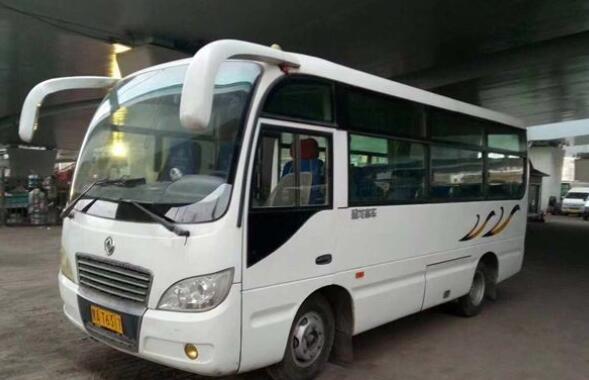 19 Seater 2014 Year Used Coach Bus Euro IV Diesel Engine Dongfeng Brand