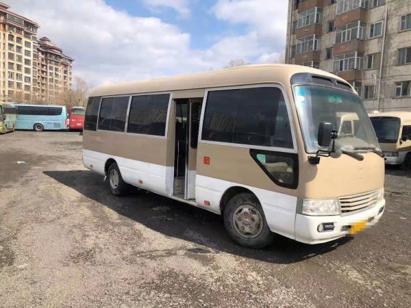 2010 Year 23 Seats Used Coaster Bus , LHD Used Mini Bus Toyota Coaster Bus With Diesel Engine , Left Steering