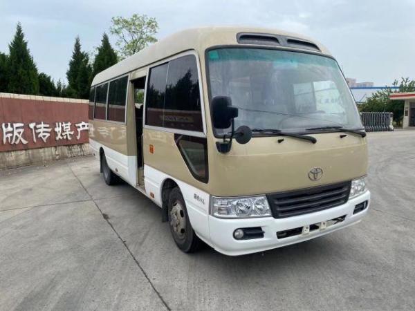 2011 Year 18 Seats Used Coaster Bus , LHD Used Mini Bus Toyota Coaster Bus With 2TR Gasoline Engine , Left Steering