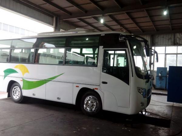 2013 YEAR Dongfeng Used Coach Bus 24-35 Seats White Yuchai Engine Middle Style