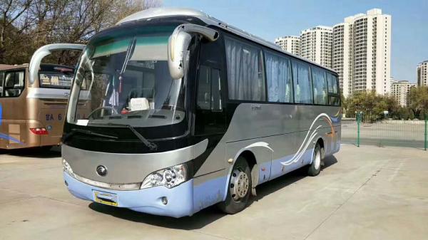 39 Seat YUTONG 2nd Hand Coach , Used Diesel Bus 2010 Year Euro III Emission Standard