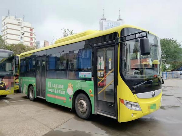 Electric Yutong City Bus ZK6815 To-Yota Hiace Bus 15 Seaters Alternative Energy Buses And Coaches 53 Seats