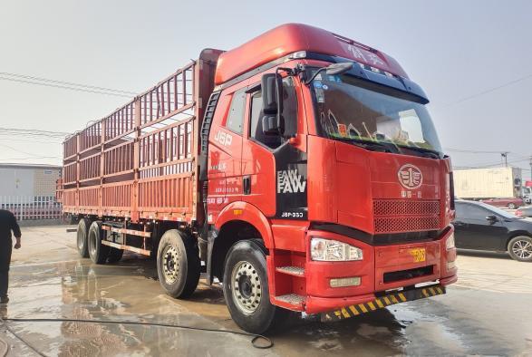 JAC 600Nm Used Dump Truck 350HP Column Plate Cargo Truck