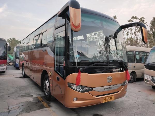 LCK6100 44seater Used Coach Zhongtong Bus Yuchai Engine Two Doors Left Hand Drive