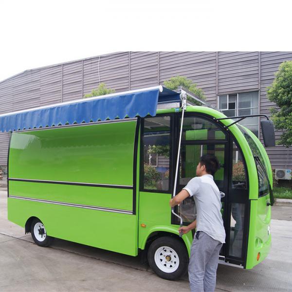 Street Juice Bar Mobile Food Cart Trailer With Wheels Fiber Glass Material Body