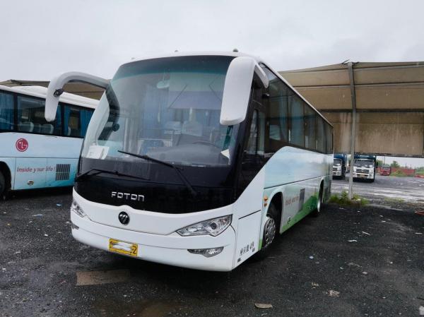 Used Electric Coach Foton BJ6116 Used Coach Bus New Energy Bus 49 Seater