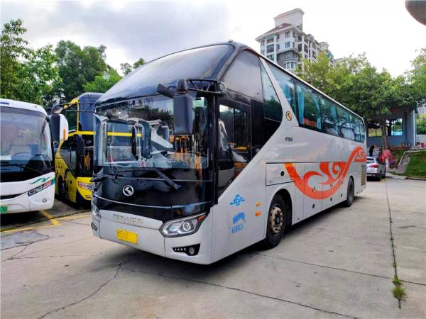 Used Kinglong Coach XMQ6125 Mini Coach Bus 51 Seats Weichai Rear Engine Bus Coach Accessories With Yutong Higer