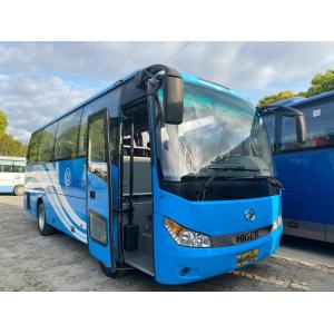 Used Shuttle Bus 30 Seats Official Vehicle Left Hand Drive 4 Cylinders Engine 2nd Had Higer XML6112 With A/C