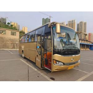 Used Transit Bus Golden Color 30 Seats KLQ6882 Single Door 6 Cylinders Engine Air Conditioner Used Higer Bus