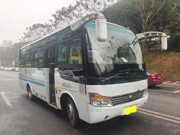 Used Yutong Brand ZK6761 In 2017 Year Used LHD Diesel White Public Bus Used Yuchai Engine EURO V 29 Seats Buses