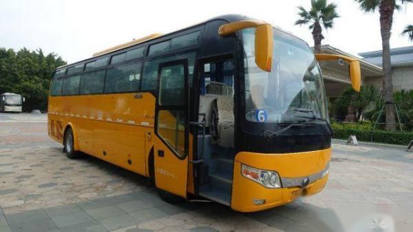 Used Yutong Bus ZK6107 49 Seats Left Steering Airbag Chassis Yuchai Rear Engine Low Kilometer