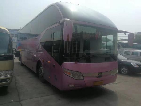 ZK6122H Business / Travel Second Hand Tourist Bus 53 Seats LHD 2012 Year With Cooler